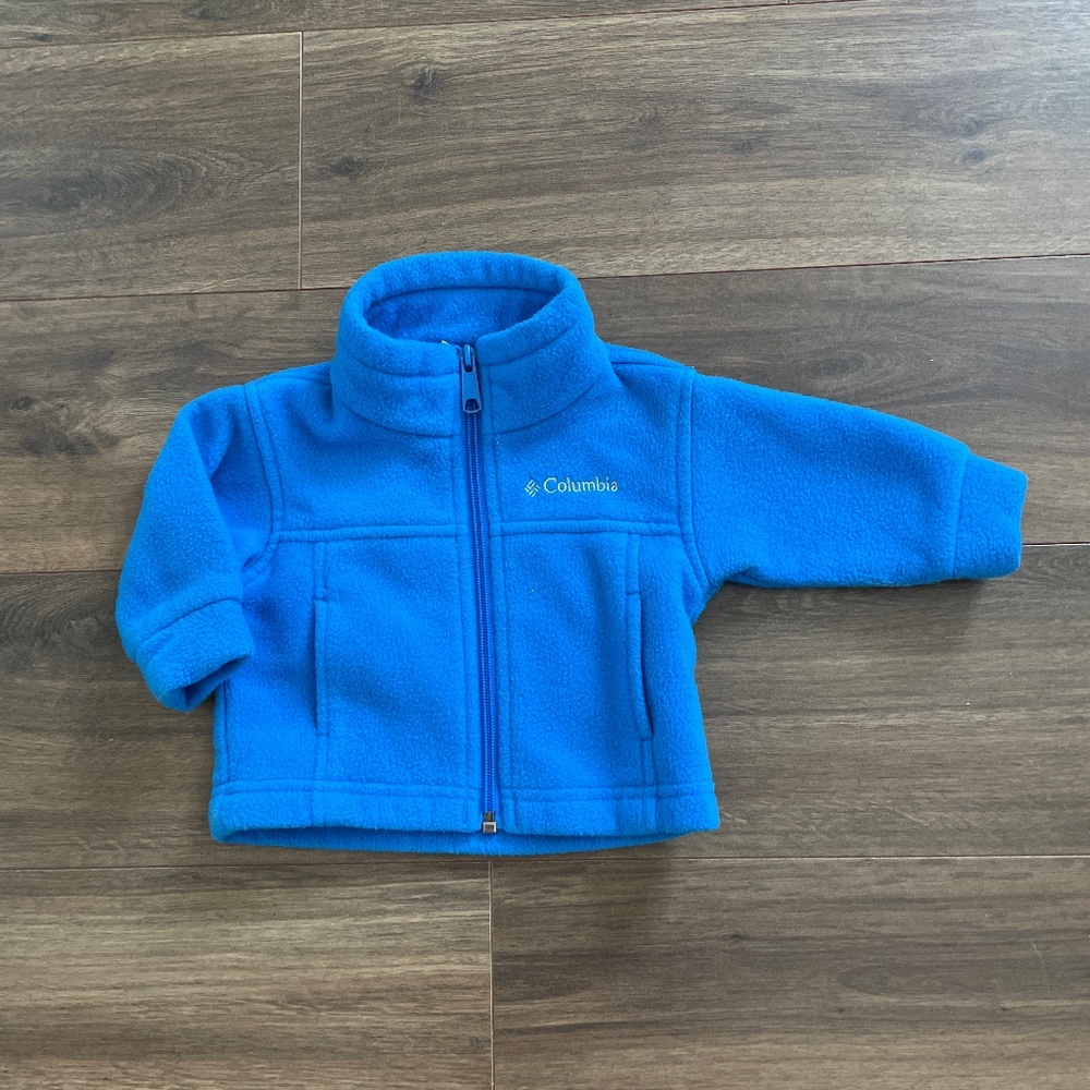 3-6 month Columbia Fleece zip up sweater